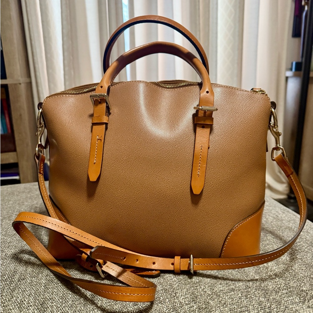 Dooney & Bourke Tan Leather Tote - Picture 2 of 5